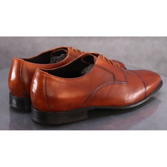 Cole Haan Nik Air Men\'s Cap Toe Dress Shoes Size 10.5 Leather Brown main image 6